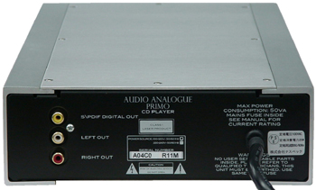 CDプレーヤー AudioAnalogue オーディオアナログ PRIMO CDPプリモ